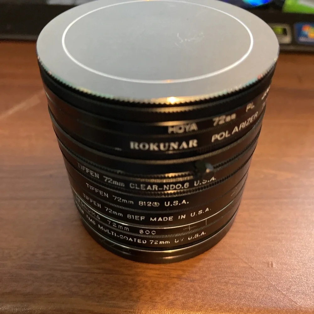 X9 Tiffen 72mm glass filters ,‎ hoya, rokunar,asanuma